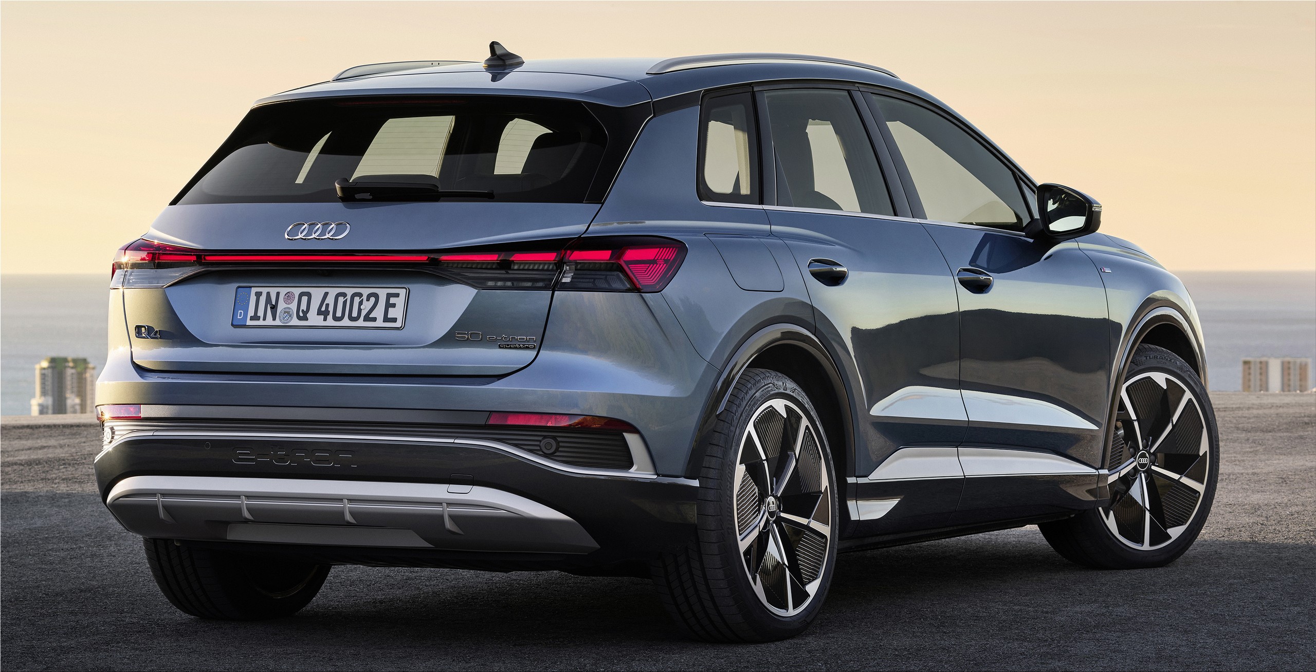 The new Audi Q4 etron fully electric SUV official images and info