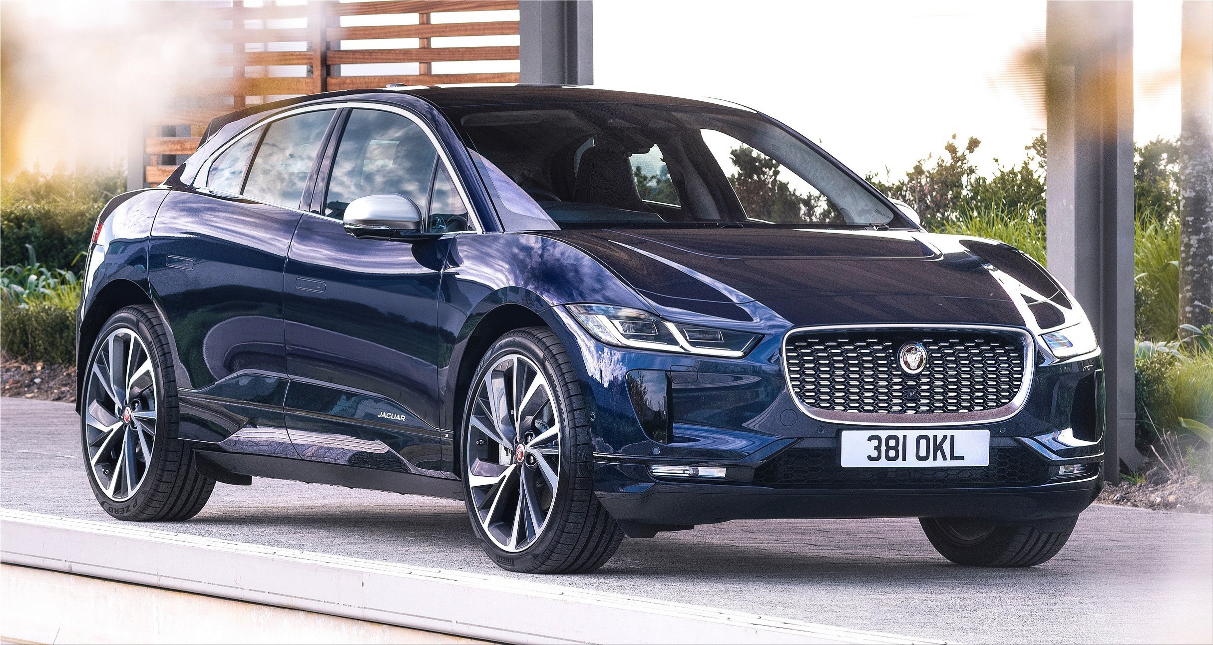 Jaguar IPace gets threephase charging Electric Hunter