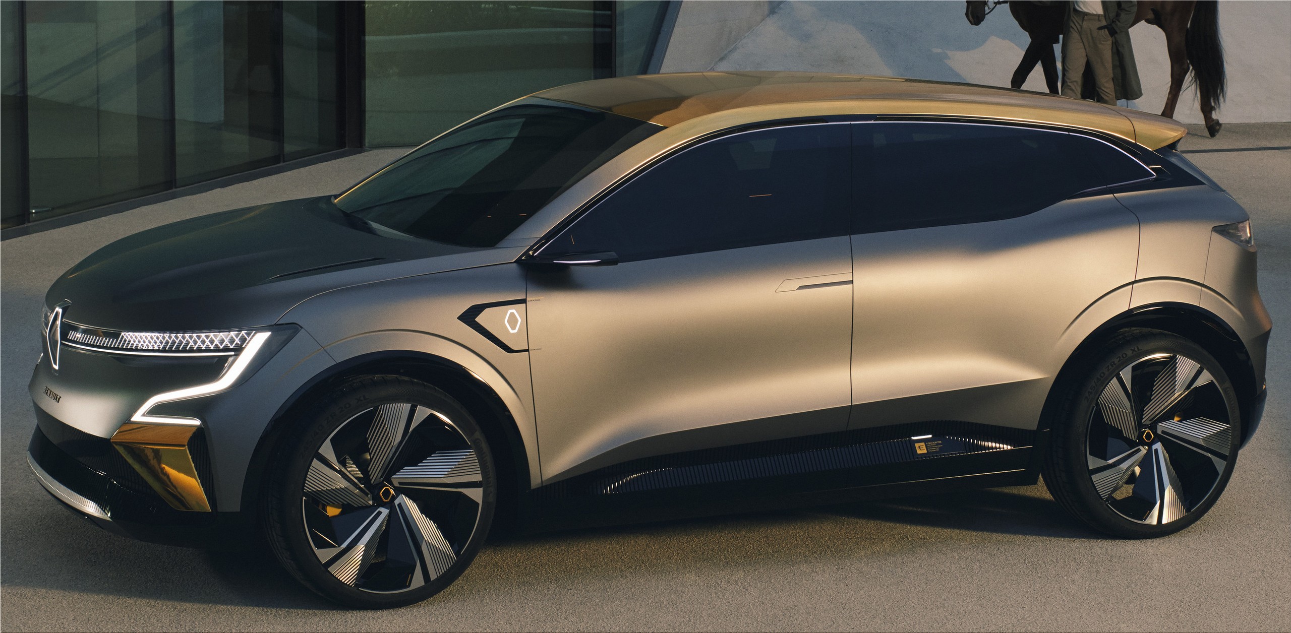 The new Renault Megane eVision is an electric crossover/station wagon