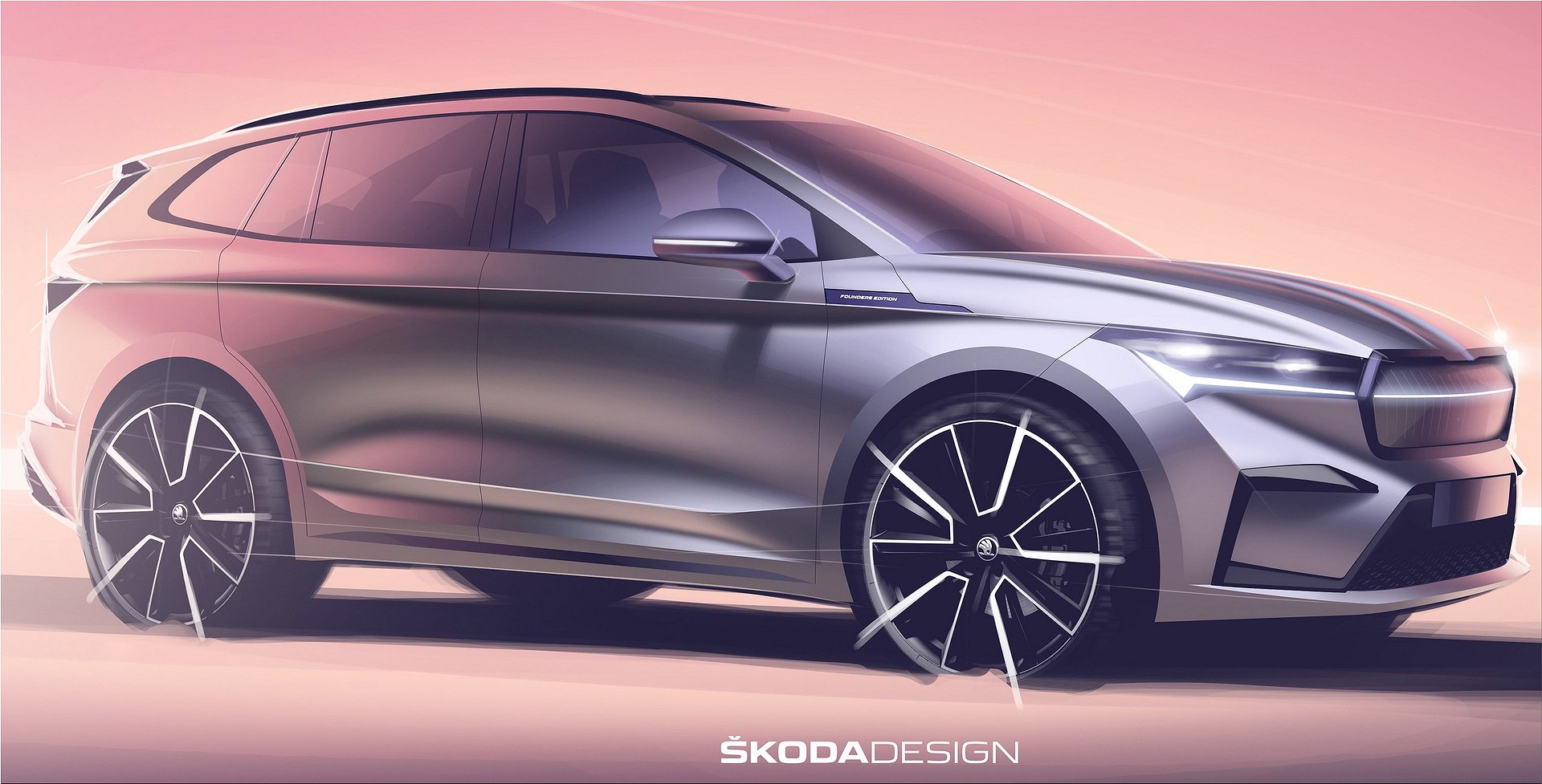 Skoda Enyaq iV electric SUV with a range up to 500 kilometres