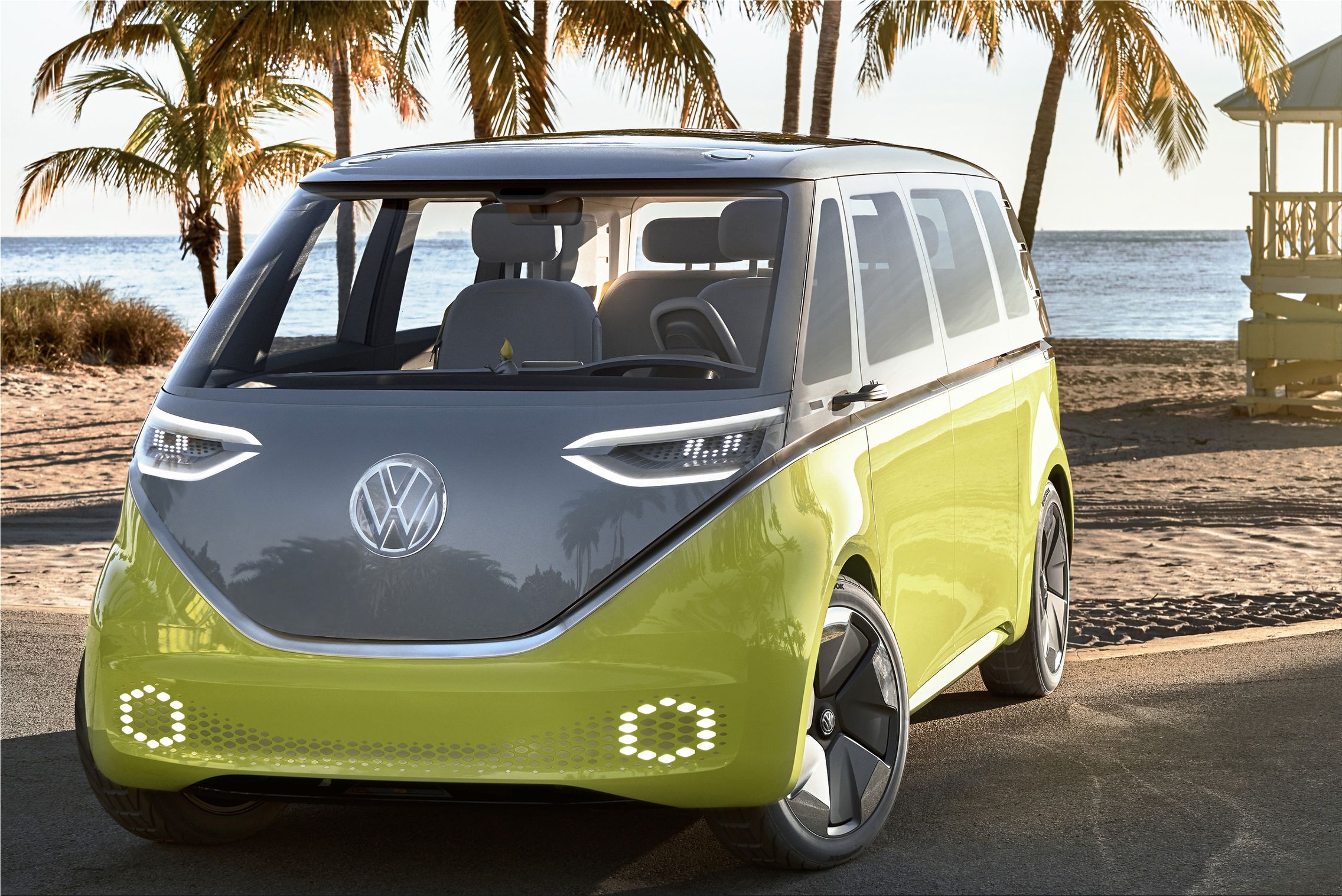 The allelectric and autonomous Volkswagen ID BUZZ minivan Electric