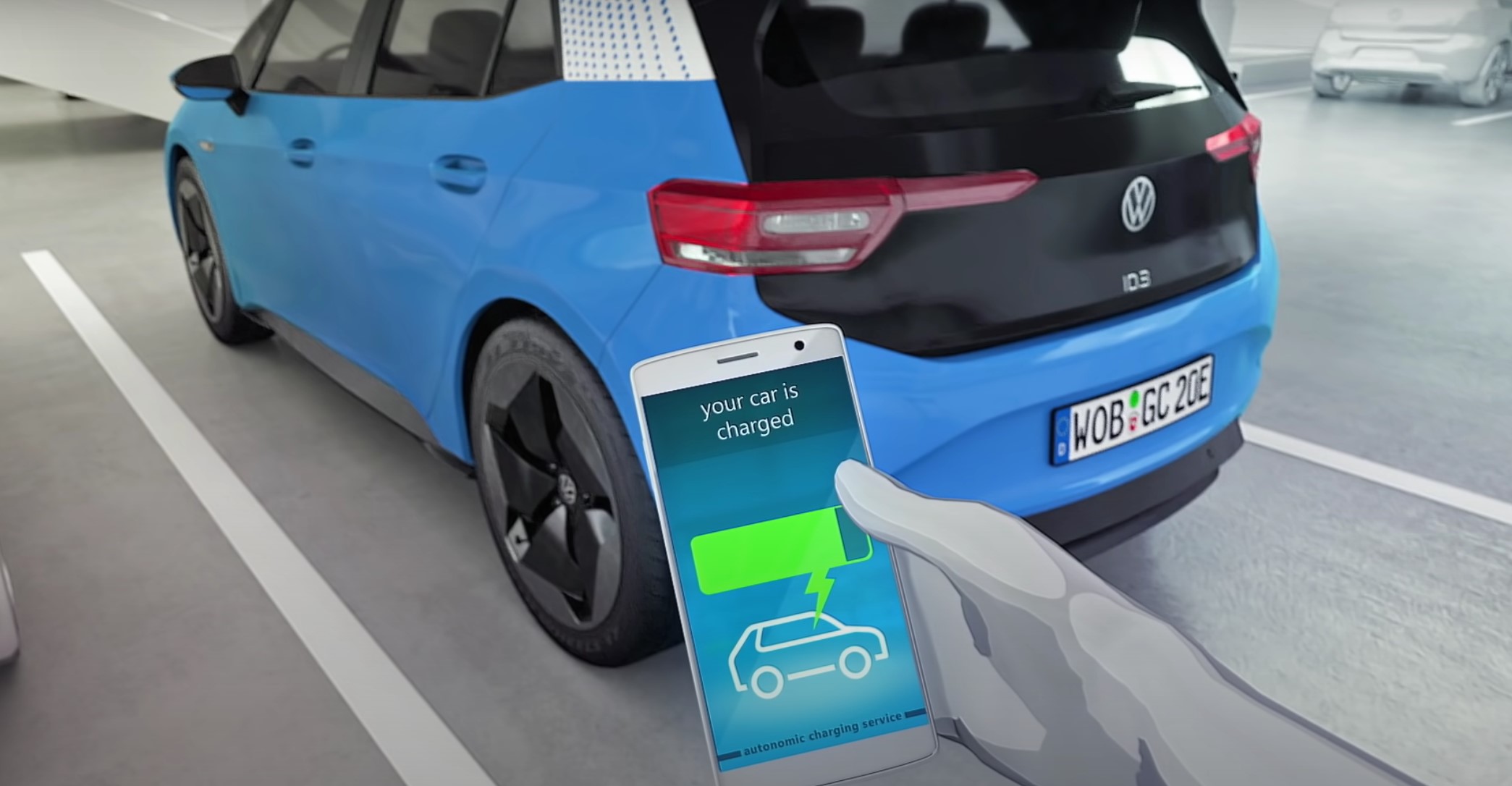 VW's mobile charging robot for electric vehicles Electric Hunter