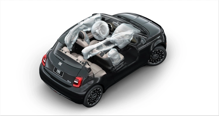 Fiat 500e red