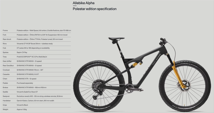 Allebike Alpha Polestar Edition