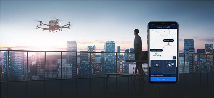 Ehang 216 Autonomous Aerial Vehicle