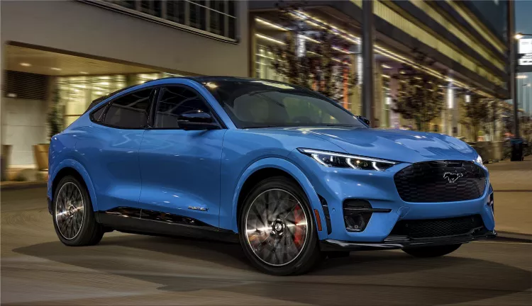 The 2021 Ford Mustang Mach-E all-electric SUV driving pleasure