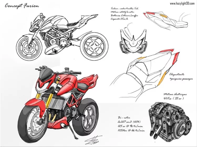 Furion M1: the first plug-in hybrid motorcycle