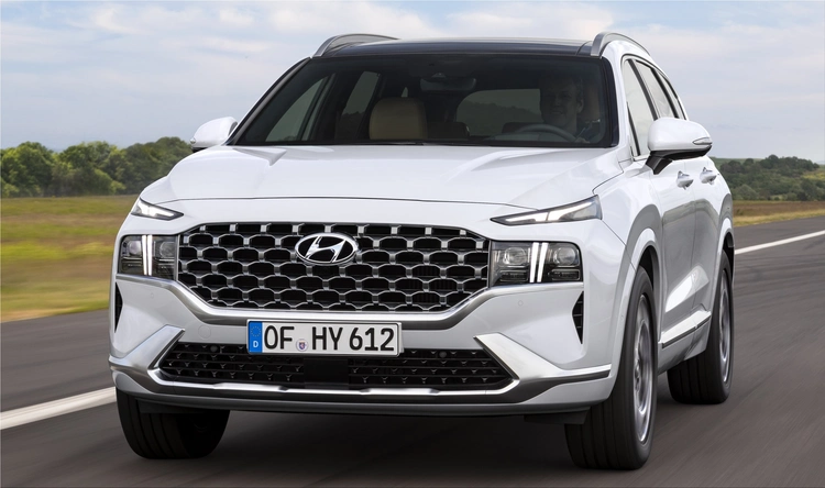 Hyundai Santa Fe hybrid car