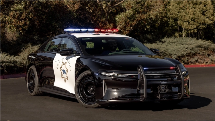 Lucid Air police car