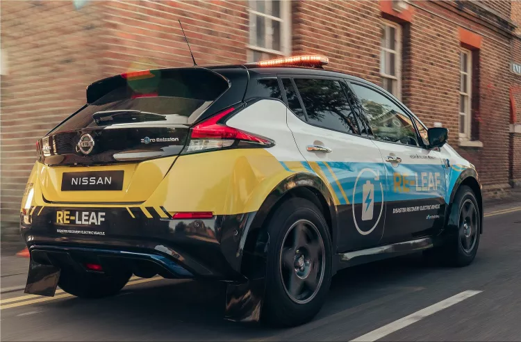 Nissan RE-LEAF disaster recovery electric vehicle