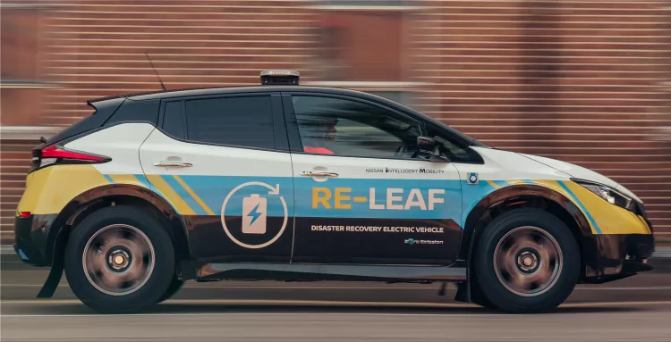 Nissan RE-LEAF disaster recovery electric vehicle
