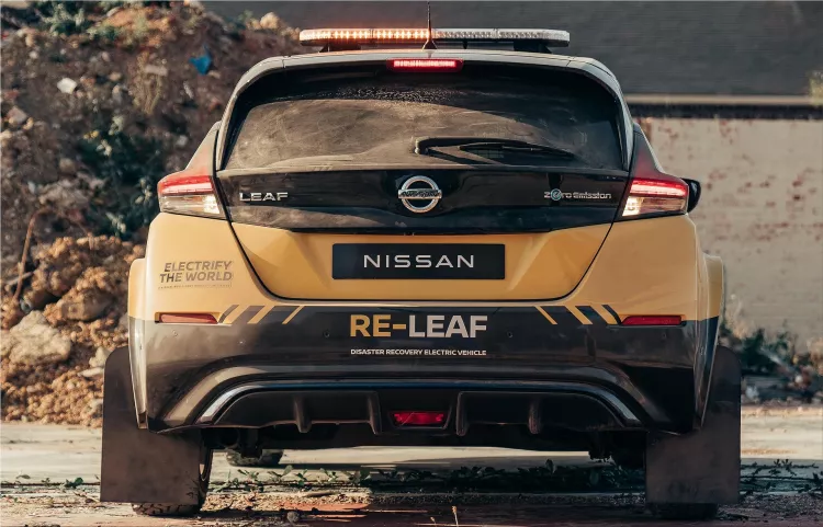 Nissan RE-LEAF disaster recovery electric vehicle