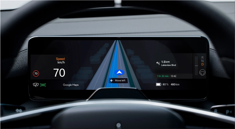 Polestar 4 and Google Maps