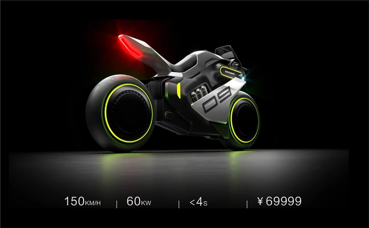 Segway APEX H2 electric hydrogen hybrid motorcycle