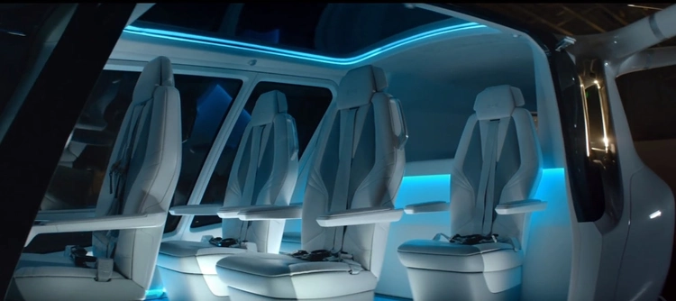 Skai Flying Car interior