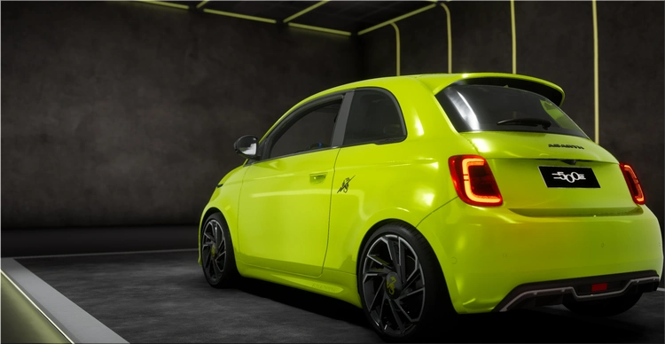 Abarth 500e electric sports car
