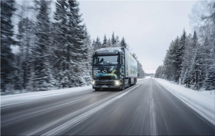 eActros 600 electric truck