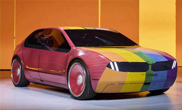 The BMW I Vision Dee luxury sedan is a vision of the future