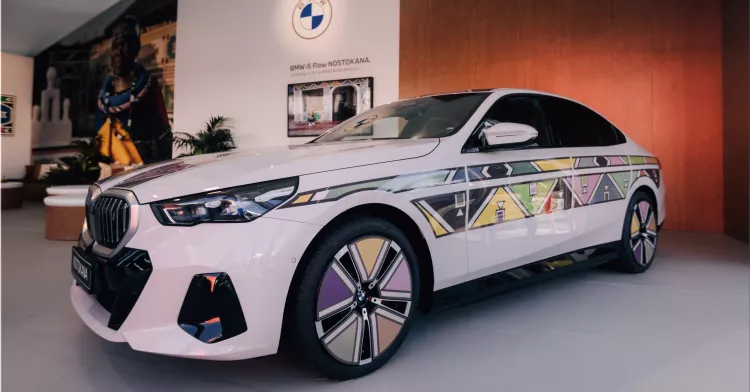 The BMW i5 Flow NOSTOKANA: A Color-Changing Electric Car Inspired by Esther Mahlangu
