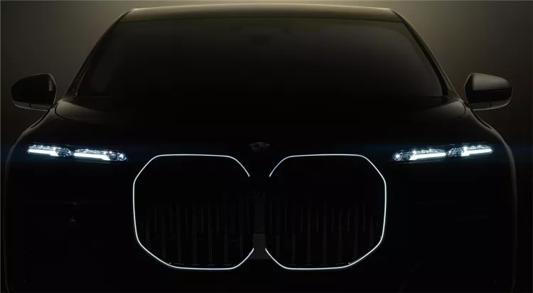 BMW i7 electric luxury sedan