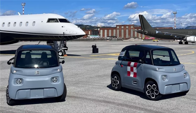 Genoa Airport integrated Citroen Ami into its operational fleet