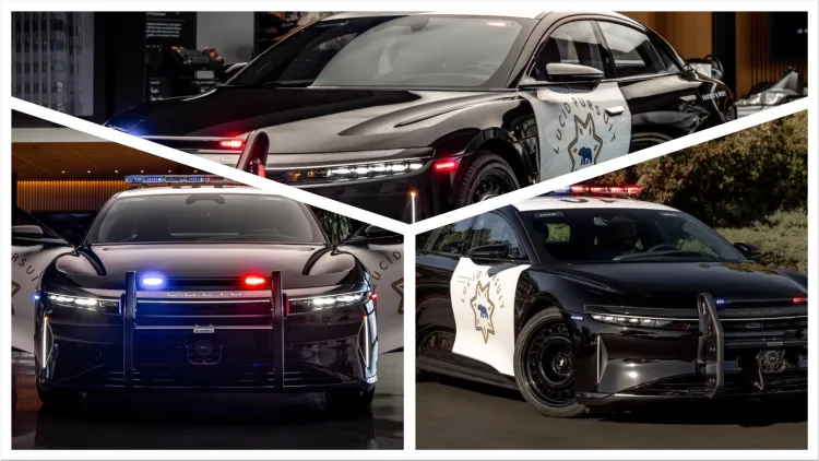Lucid Air police car