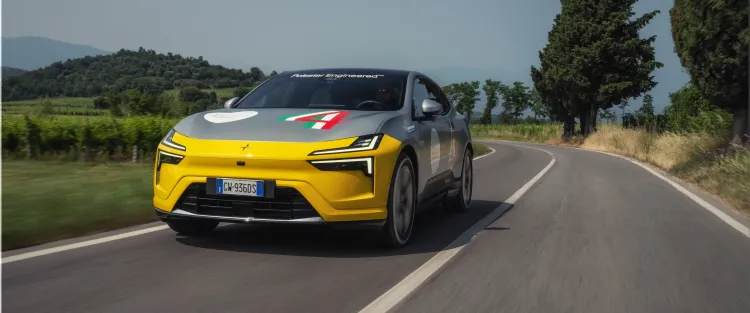 Polestar 4 Wins 2025 Mille Miglia Green With 385-Mile Range