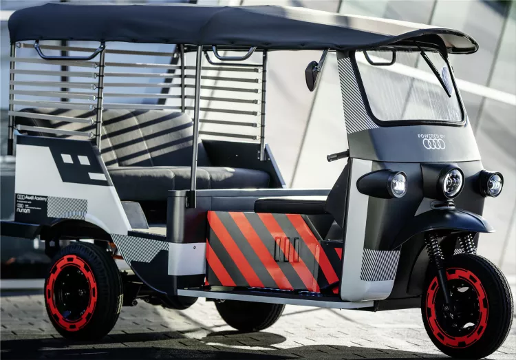 Electric rickshaws in India