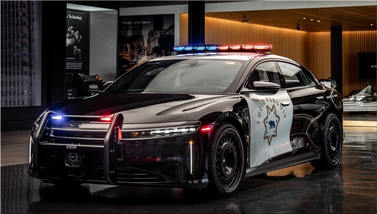 Lucid Air police car