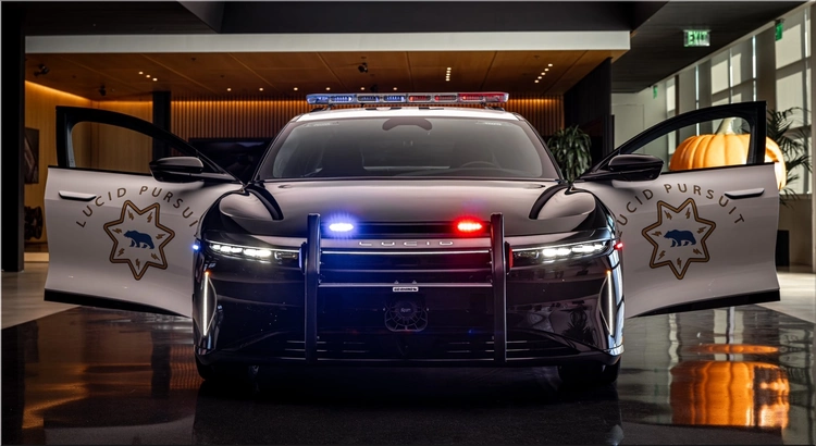 Lucid Air police car