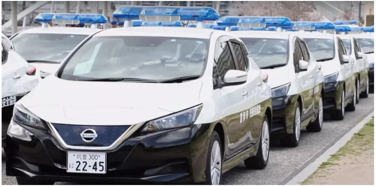 Nissan Leaf, electric police car