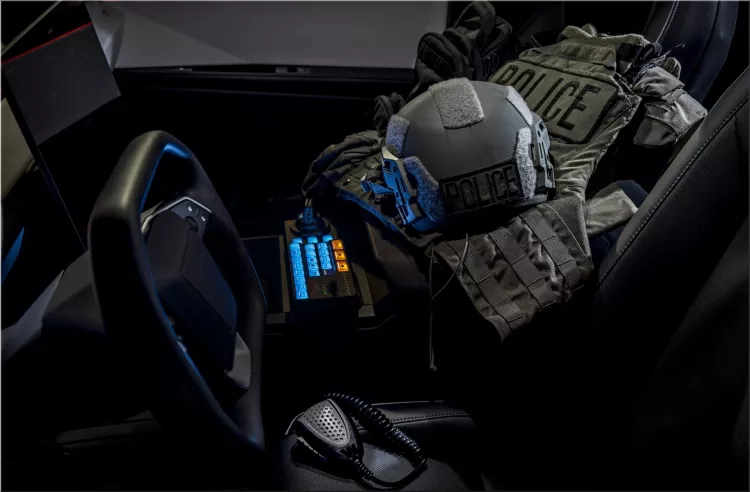 Tesla Cybertruck Patrol vehicle