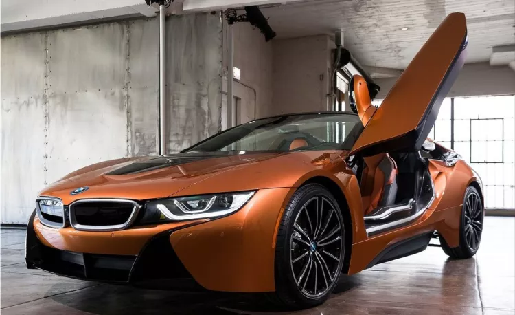 BMW i8 Roadster plug-in hybrid sports car