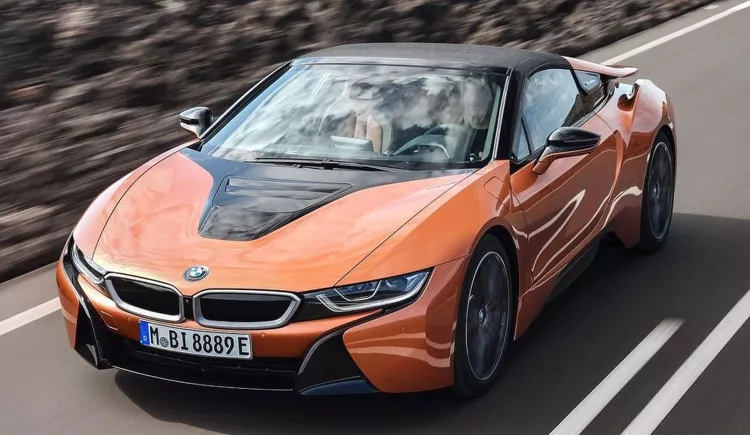 BMW i8 Roadster plug-in hybrid sports car