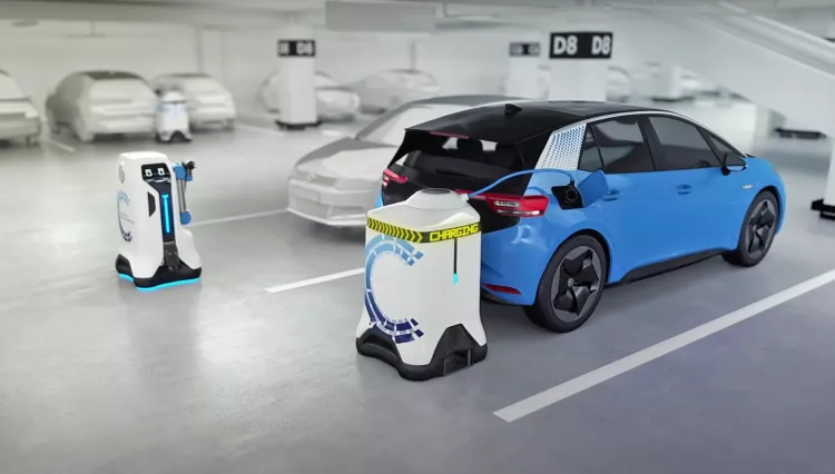 charging robot for electric vehicles