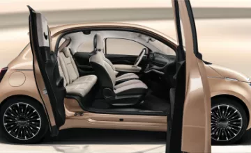 Fiat 500e 3 + 1 electric car
