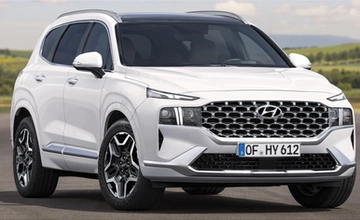 Hyundai Santa Fe hybrid car