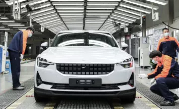 Polestar 2 production began in Luqiao, China