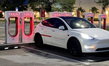 Tesla Supercharging stations