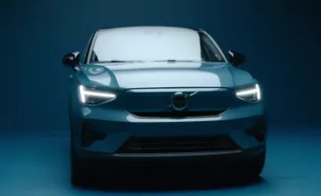 The Volvo C40 Recharge with 300 kW