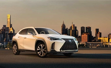 Lexus UX hybrid crossover in images