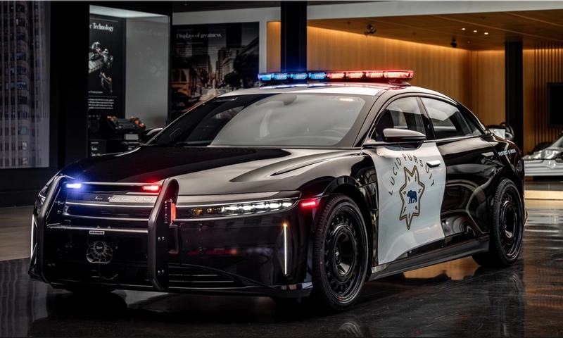 Lucid Air police car