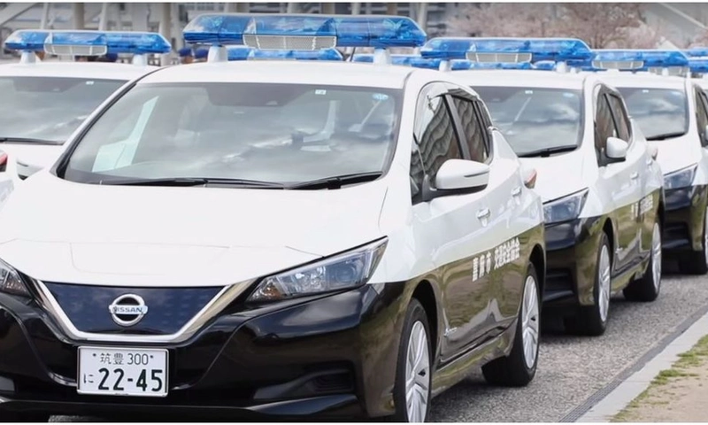 Nissan Leaf, electric police car
