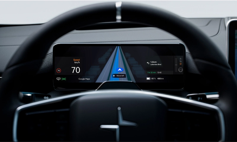 Polestar 4 and Google Maps