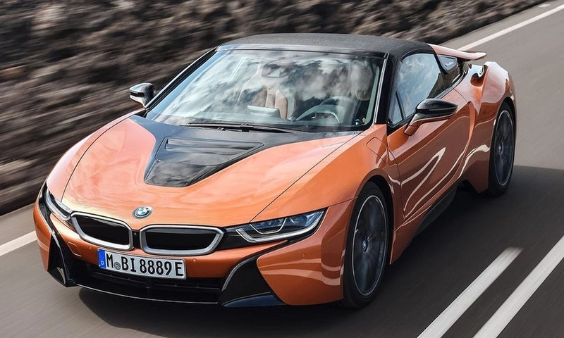 BMW i8 Roadster plug-in hybrid sports car